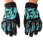 Pipe glove aqua/black
