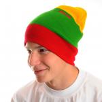 Logo beanie Stripped yellow/green/red